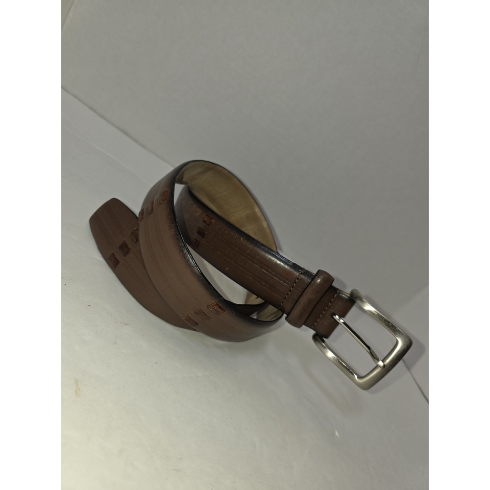 Trafalger Allendale Genuine Leather Brown Textured Belt Size 32